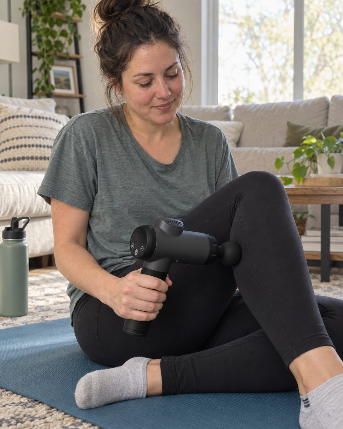 Le pistolet de massage en situation